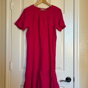 Chic Pink Midi Dress